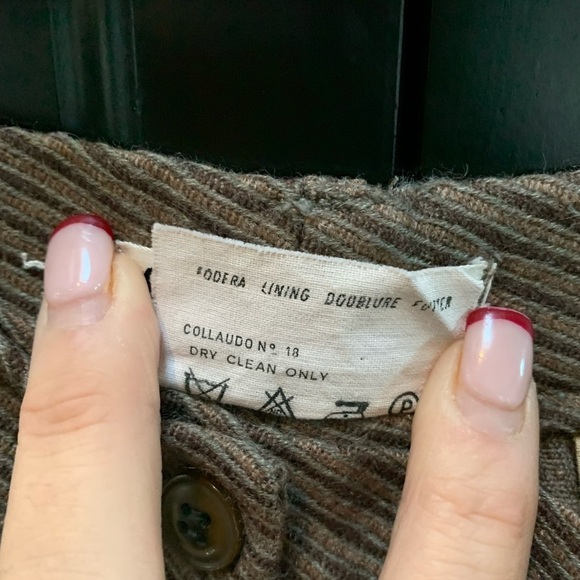 Giorgio Armani 100% Lana Wool High rise wide leg woman’s pants size 42 - Picture 5 of 11